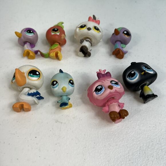 Littlest Pet Shop Lot 27 Figures Animals Birds Frogs Turtles Fish Seahorse Toys - Picture 6 of 10